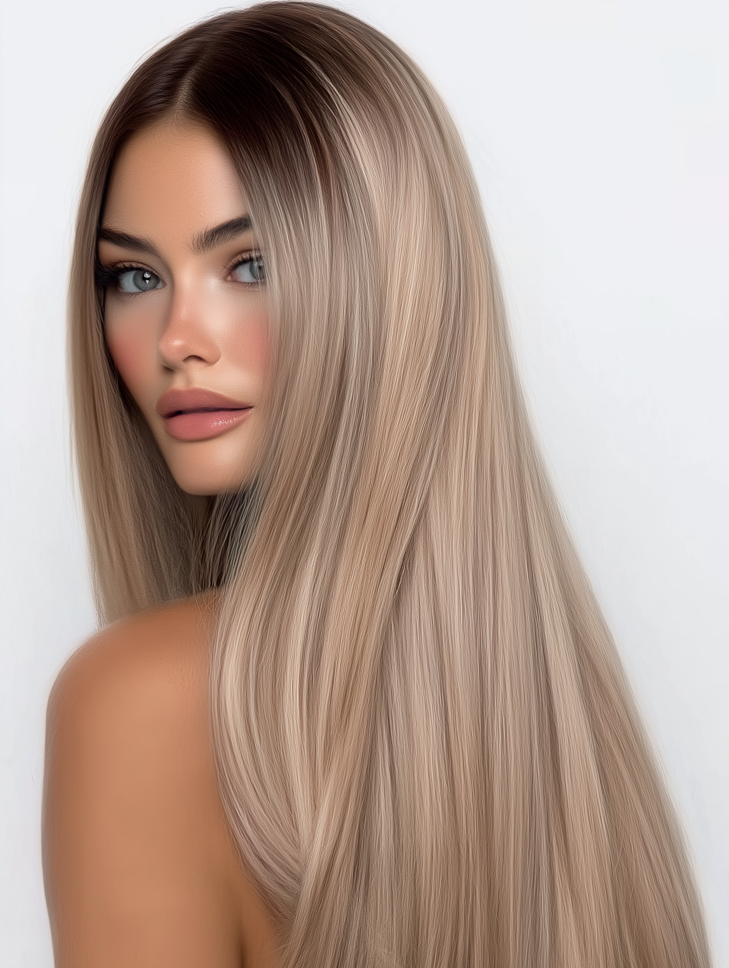 Alaya Beauty Clip-In Hairextensions – Frosted Pearl (40 cm)