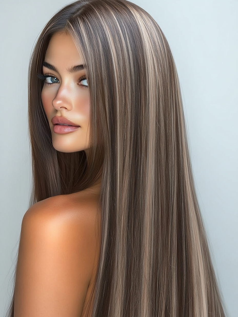Alaya Beauty Clip-In Hairextensions – Platinum Shadow (40 cm)
