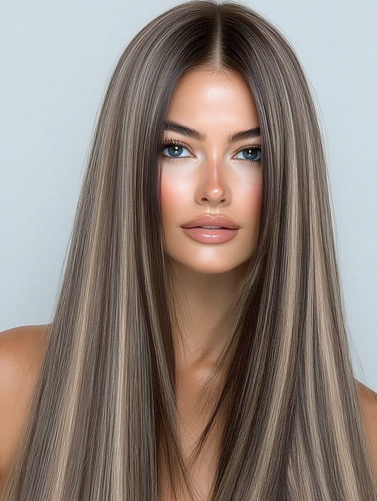 Alaya Beauty Clip-In Hairextensions – Platinum Shadow (40 cm)
