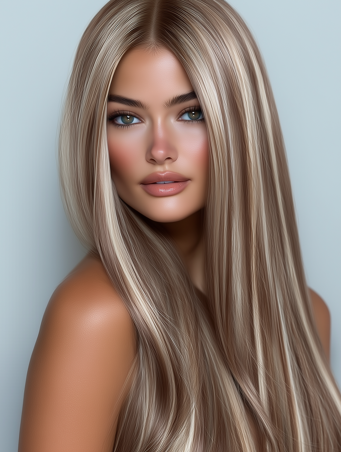 Alaya Beauty Clip-In Hairextensions – Sand Tone Blend (40 cm)