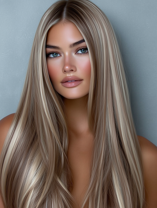 Alaya Beauty Clip-In Hairextensions – Sand Tone Blend (40 cm)