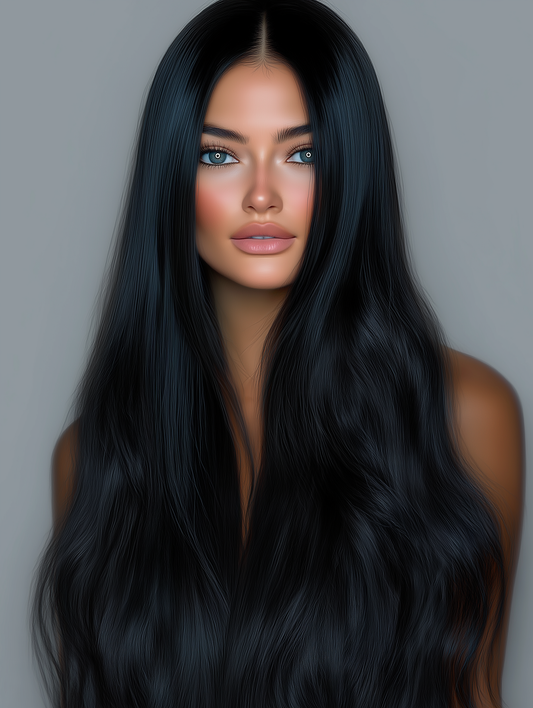 Alaya Beauty Clip-In Hairextensions – Zwart - Obsession (40 cm)